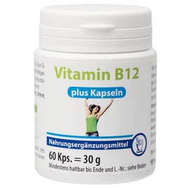 Pharma-Peter Vitamin B12 Plus Capsules, 60 Capsules