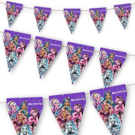BeenSmile, MONSTER HIGH FLAG, Children's Birthday Decoration, Party, Celebration and Anniversary Items, 1 Piece, 3 M