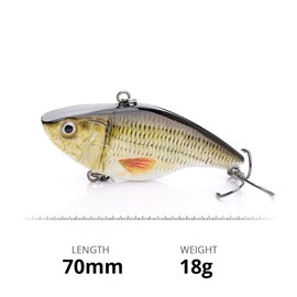 Sinking Swimbait Lures Lifelike Artificial - Large Rudd Swimbait - ard Wearing Sharp Treble Hooks - Realistic Durable Fish Scale Patterns - Predator & Pike Fishing Bait