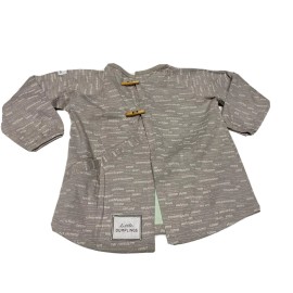 Little Dumplings Better Bib Baby Shirt L Organic Cotton Jersey Taupe Unisex