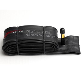 Fincci Bicycle Inner Tube 26 Inch MTB Bicycle Inner Tube 26 Inch 26 x 1.75 x 1.95 x 2.00 x 2.10 with Schrader 48 mm Car Valve, Tubes for Mountain Bike, E Bike, Road Bike, Folding Bike