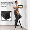 FAHKNS Black 2 Step Ladder, Aluminum Light Folding 2 Step