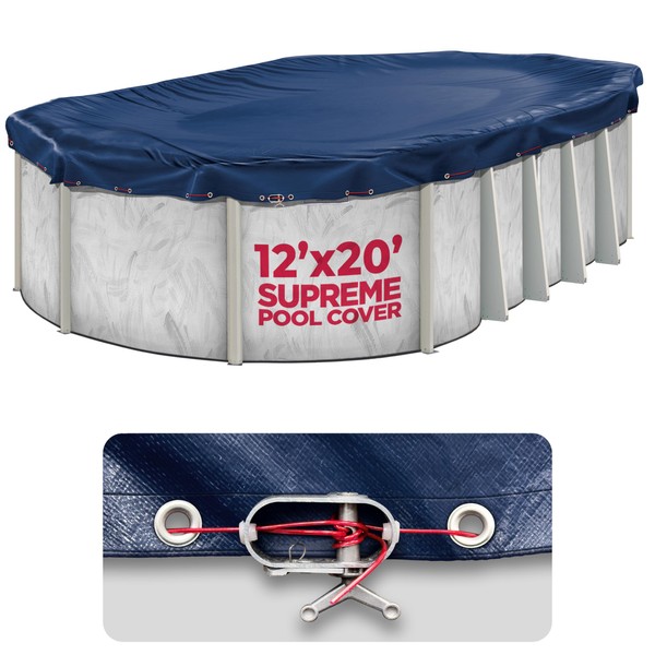 12 x 20 ft Oval Pool Covers for Above Ground