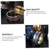 LIFKOME Stylish Roman Numeral Ring in Titanium Steel Unisex Chain