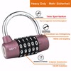 NBYT 5 Digit Multicolor Combination Padlock Lock Bar Diameter 7mm
