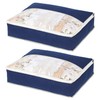 Astro 131-37 Feather Duvet Storage Bag, For Single, Navy, Set