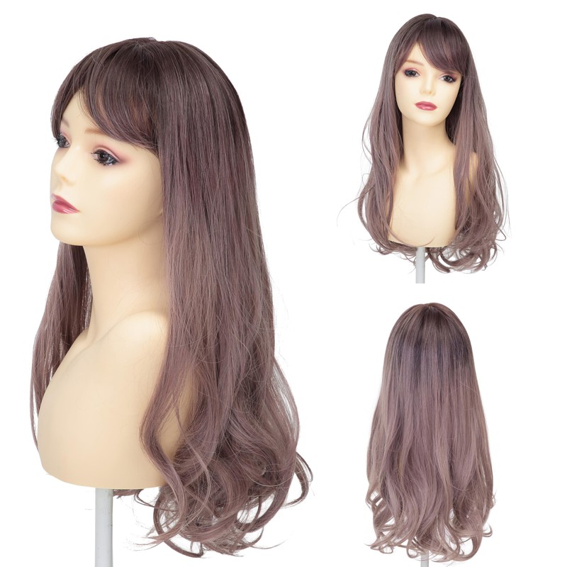 Party City WIGGY RICH Wavelong Women's Lavender Ash Wig