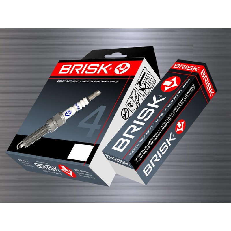 BRISK Super DR17LC-1 1481 Spark Plugs (Pack of 4)