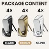 HNYYZL Cubicle Hooks,12PCS Cubicle Hooks for Fabric Walls,Hanging,Cubicle Clips, Fabric
