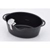 Hirosho Petite Oval Frying Pot, Tempura Pot with Thermometer, Mini,