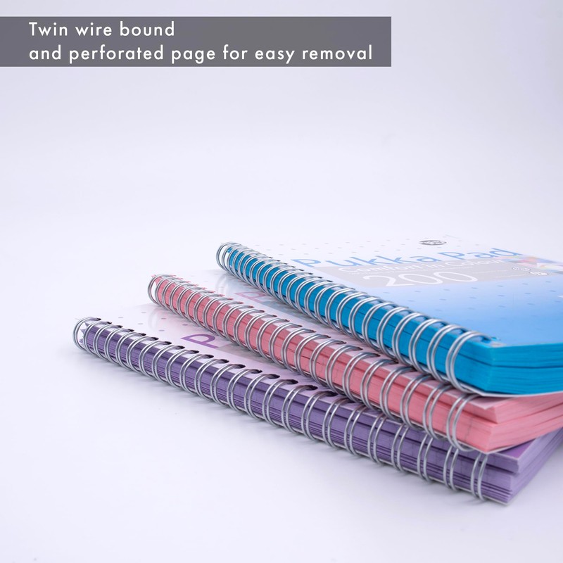Pukka Pad, Irlen Jotta Pad A5 Notebook 3-Pack – Wire