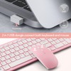 Wireless Keyboard and Mouse Combo, Compact Quiet Wireless Keyboard and