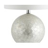 JONATHAN Y JYL1055A Zuri 23.5" Capiz Seashell Sphere LED Table