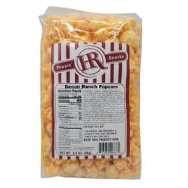 Savory Bacon Ranch Popcorn | 3.5 oz | Creamy Ranch & Sizzlin' Bacon | HR Poppin' Snacks