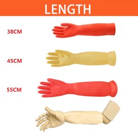 Rubber Dishwashing Glove, Waterproof and Oil Resistant, Suitable for Kitchen Cleaning, Clothing, Household Cleaning, Dishwashing, Car Washing, Indoor and Outdoor Cleaning, Pet Grooming etc.