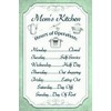 Mom's Kitchen Hours of Operation Blechschild