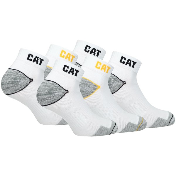 CAT Caterpillar 6 Pairs Work Trainers Work Socks Stockings in