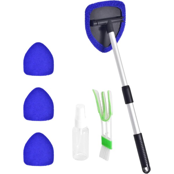 Windshield Cleaner, Car Windshield Cleaning Tool with 3 Reusable and