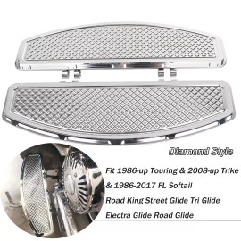 Unbranded CNC Driver Stretched Floorboards For Harley Softail Deluxe FLSTN Slim FLS 86-17