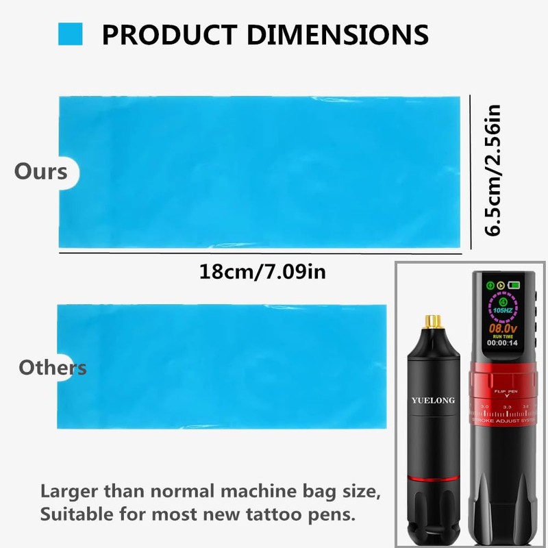 Yuelong 229Pcs Tattoo Skin Practice Kit - Pro Tattoo Starter