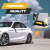 VaygWay Heavy Duty Rubber Parking Curb Guide –Car Block -
