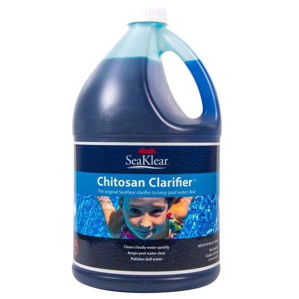 WQA Certified - SeaKlear Natural Clarifier for Pools, 1 Gallon Bottle