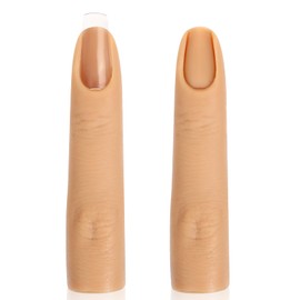 Giantree 2 PCS Silicone Practice Fingers for Acrylic Nails, Fake Training Nail Practice Finger Model, Flexible Bendable Mannequin Finger Soft Silicone Fake Fingers for Nails Art DIY