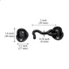 QJZXUEZHEN 2Pcs 2 inch Barn Door Lock, Cabin Hook Eye