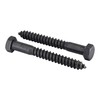 1/2" x 4”, 25-Piece Black Lag Bolts, Rustproof 4-Layer Ceramic