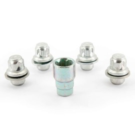 H&R Rim Lock Set M12 x 1.50 Flat Collar - 4 Rim Lock Nuts with Adapter