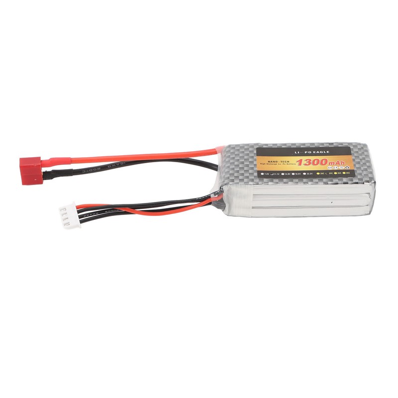 RC LiPo Battery 11.1V 1300mAh 3s with 25CT Connector Lithium
