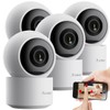 7links Indoor WiFi Camera: Set of 4 2K Pan-Tilt Surveillance
