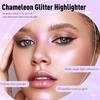 Wugbc Pink Highlighter Makeup Face Glitter Eyeshadow, Diamond iluminadores de