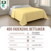 Mild Yellow Bed Sheet 180 x 280 cm Cotton, 400