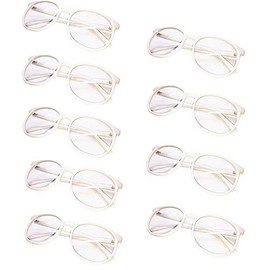 FancyG Classic Retro Vintage Fashion Clear Lens Eyeglass 9 Pieces Bulk Set