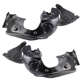 TRQ Front Inner Fender Liner Set Compatible with 2014-2021 Mini Cooper MC1248106 MC1249106