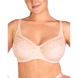 HSIA Minimizer Bras for Women, Full Coverage Lace Bra Unlined Underwire Plus Size Bras for Heavy Breast