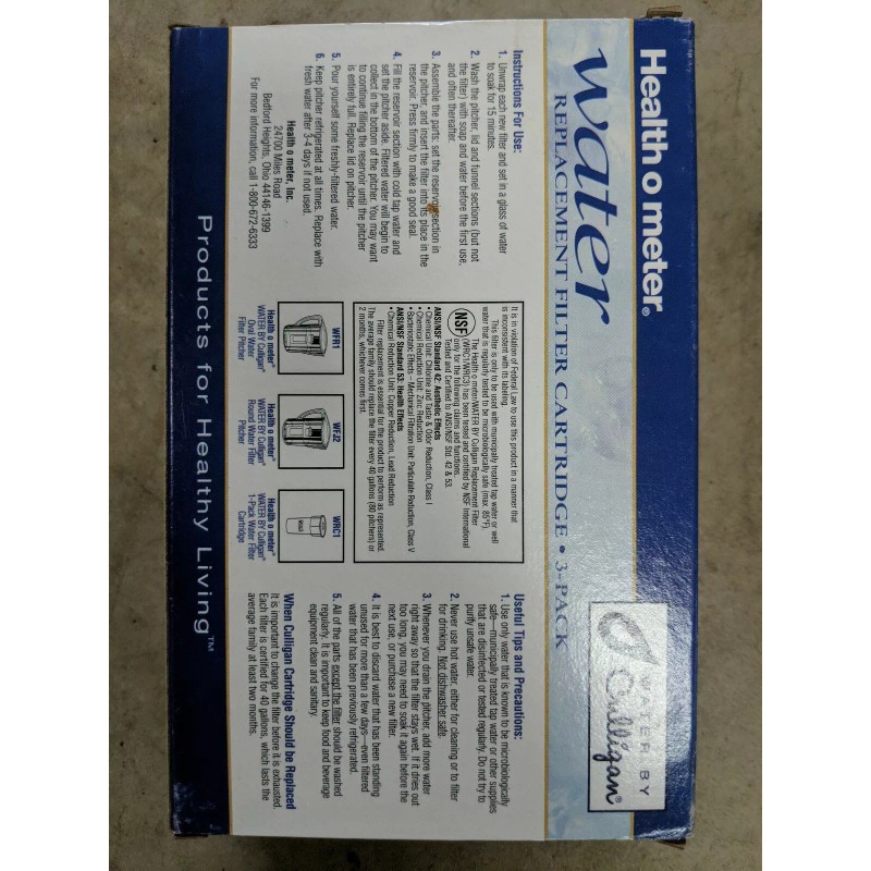 Culligan Health O Meter Water By Culligan Replacement Filter Cartridge