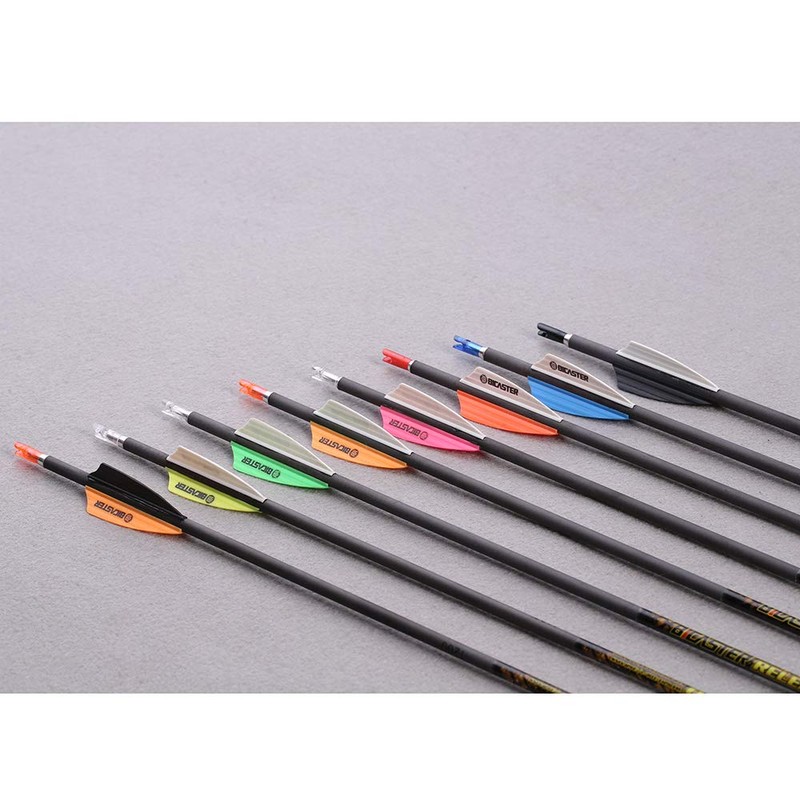 BICASTER Arrow Feathers 1.75 Inch Rubber Arrow Feathers for Bow