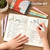Shuttle Art Retractable Pastel Gel Ink Pens, 11 Pack Black