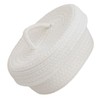 Ciieeo Cotton Rope Woven Storage Basket with Lid for Makeup