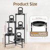 LASZOLA 5 Tier Large Plant Stand Indoor Tall with 10