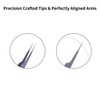 Metaleks Tweezers for Eyelash Extension - Straight and Curved Pointed