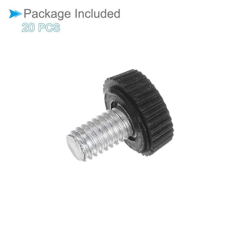 CoCud Thumb Screw Knurled Knobs, M6 x 9mm Male Thread,