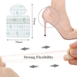 10 Pcs Moisture Heel Stickers Invisible Anti Wear Foot Sticker Breathable Cushion Blister Guard Patch for Moisturizing Cracked Dry Foot Plantar Fasciitis