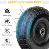 TICONN 10" Solid Tires, 2 Pack Flat Free 4.10/3.50-4'' Wheels