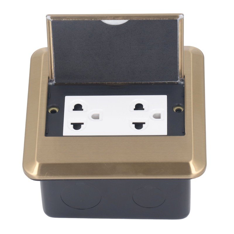 Floor Electrical Outlet Multifunctional Stainless Steel Recessed Concealed Pop Up