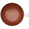 Yamanaka Lacquer Natural Soup Bowl with Handle White & Brown