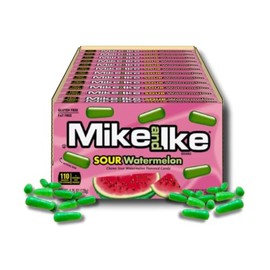 Mike & Ike Sour Watermelon - Gift Pack of 12, 4.25 oz Theatre Boxes By Lyza's Sweets & Treats