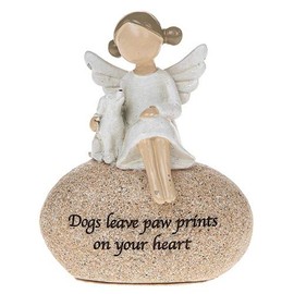 Joe Dogs leave paw prints on your Heart Sentimental Pebble Gift